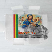 Ethiopian Christmas Tablecloth Saint Mary Lalibela Churches - Wonder Print Shop