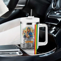 Ethiopian Christmas Tumbler With Handle Saint Mary Lalibela Churches - Wonder Print Shop