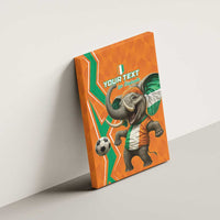 Custom Ivory Coast Football Canvas Wall Art Go Les Elephants