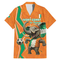 Custom Ivory Coast Football Family Matching Mermaid Dress and Hawaiian Shirt Go Les Elephants