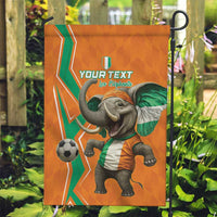 Custom Ivory Coast Football Garden Flag Go Les Elephants