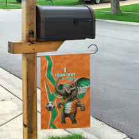 Custom Ivory Coast Football Garden Flag Go Les Elephants