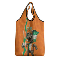 Custom Ivory Coast Football Grocery Bag Go Les Elephants