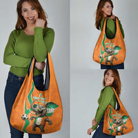 Custom Ivory Coast Football Grocery Bag Go Les Elephants