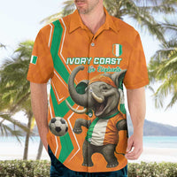 Custom Ivory Coast Football Hawaiian Shirt Go Les Elephants