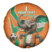 Custom Ivory Coast Football Spare Tire Cover Go Les Elephants - Wonder Print Shop