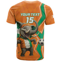 Custom Ivory Coast Football T Shirt Go Les Elephants - Wonder Print Shop
