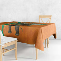 Custom Ivory Coast Football Tablecloth Go Les Elephants - Wonder Print Shop