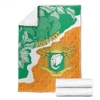 Personalised Ivory Coast Blanket Elephant With Coat Of Arms