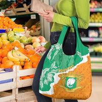 Personalised Ivory Coast Grocery Bag Elephant With Coat Of Arms