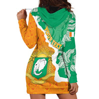 Personalised Ivory Coast Hoodie Dress Elephant With Coat Of Arms