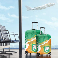 Personalised Ivory Coast Luggage Cover Elephant With Coat Of Arms