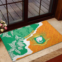 Personalised Ivory Coast Rubber Doormat Elephant With Coat Of Arms - Wonder Print Shop