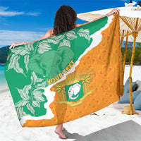 Personalised Ivory Coast Sarong Elephant With Coat Of Arms - Wonder Print Shop