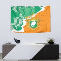 Personalised Ivory Coast Tapestry Elephant With Coat Of Arms - Wonder Print Shop