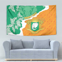 Personalised Ivory Coast Tapestry Elephant With Coat Of Arms - Wonder Print Shop