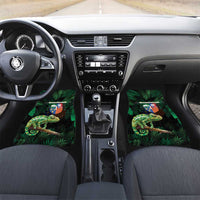Reunion Island Car Mats Furcifer Pardalis With Coat Of Arms