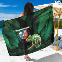 Reunion Island Sarong Furcifer Pardalis With Coat Of Arms - Wonder Print Shop