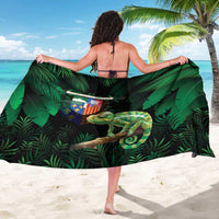 Reunion Island Sarong Furcifer Pardalis With Coat Of Arms - Wonder Print Shop