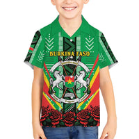 Personalised Burkina Faso Family Matching Summer Maxi Dress and Hawaiian Shirt Coat Of Arms Bogolan Pattern