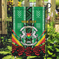 Personalised Burkina Faso Garden Flag Coat Of Arms Bogolan Pattern
