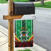 Personalised Burkina Faso Garden Flag Coat Of Arms Bogolan Pattern