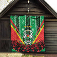Personalised Burkina Faso Quilt Coat Of Arms Bogolan Pattern