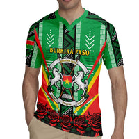 Personalised Burkina Faso Rugby Jersey Coat Of Arms Bogolan Pattern