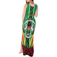 Personalised Burkina Faso Tank Maxi Dress Coat Of Arms Bogolan Pattern