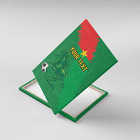 Custom Burkina Faso Football Canvas Wall Art Go Les Etalons