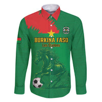 Custom Burkina Faso Football Family Matching Off Shoulder Short Dress and Hawaiian Shirt Go Les Etalons