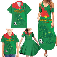 Custom Burkina Faso Football Family Matching Summer Maxi Dress and Hawaiian Shirt Go Les Etalons