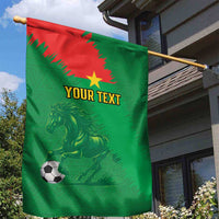Custom Burkina Faso Football Garden Flag Go Les Etalons
