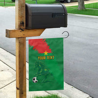 Custom Burkina Faso Football Garden Flag Go Les Etalons