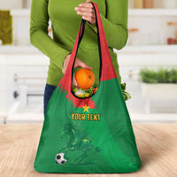 Custom Burkina Faso Football Grocery Bag Go Les Etalons