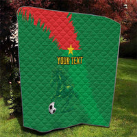 Custom Burkina Faso Football Quilt Go Les Etalons