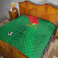 Custom Burkina Faso Football Quilt Go Les Etalons