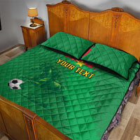 Custom Burkina Faso Football Quilt Bed Set Go Les Etalons