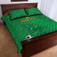 Custom Burkina Faso Football Quilt Bed Set Go Les Etalons