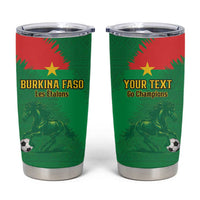 Custom Burkina Faso Football Tumbler Cup Go Les Etalons