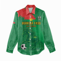 Custom Burkina Faso Football Women Casual Shirt Go Les Etalons