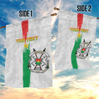 Custom Burkina Faso Football Garden Flag Grunge Style