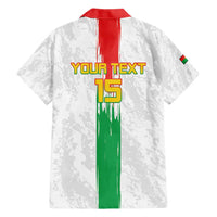 Custom Burkina Faso Football Hawaiian Shirt Grunge Style