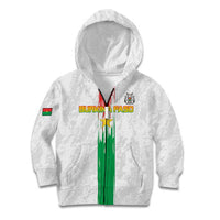 Custom Burkina Faso Football Kid Hoodie Grunge Style