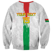 Custom Burkina Faso Football Sweatshirt Grunge Style