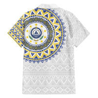 Cape Verde Family Matching Off The Shoulder Long Sleeve Dress and Hawaiian Shirt African Tribal Pattern