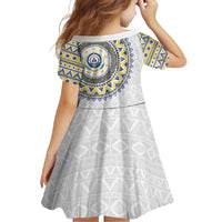 Cape Verde Family Matching Off Shoulder Maxi Dress and Hawaiian Shirt African Tribal Pattern