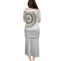 Cape Verde Family Matching Puletasi and Hawaiian Shirt African Tribal Pattern