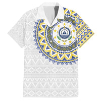 Cape Verde Family Matching Short Sleeve Bodycon Dress and Hawaiian Shirt African Tribal Pattern