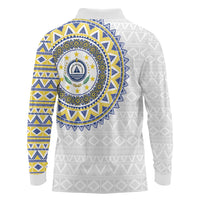 Cape Verde Long Sleeve Polo Shirt African Tribal Pattern